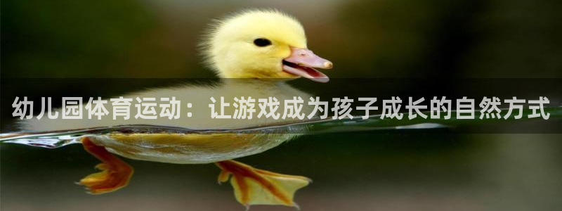 JJB竞技宝官方正版app娱乐网站:幼儿园体育运动:让游戏成